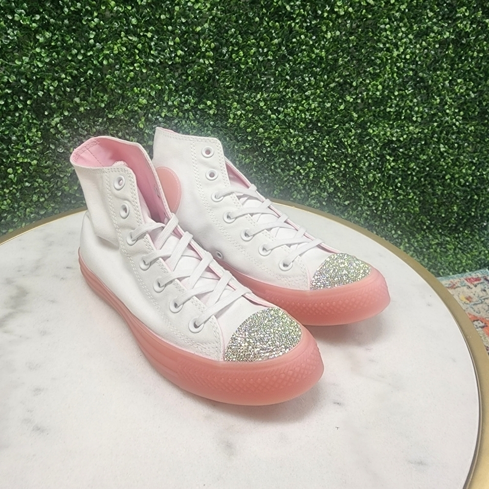 Swarovski Crystal Custom Converse Bubblegum Pink
